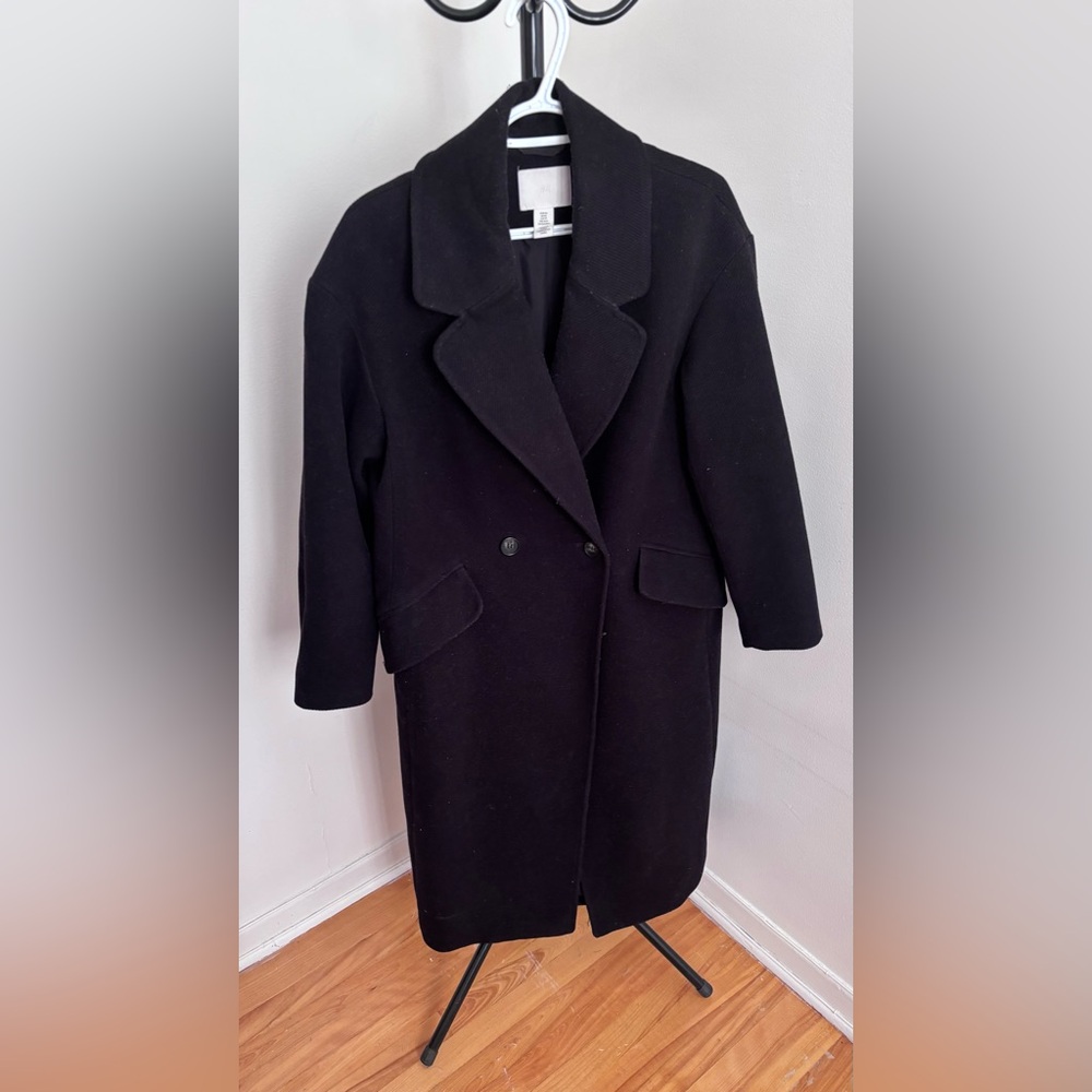 H&M Classic Black Trench Coat
